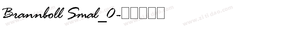 Brannboll Smal_0字体转换